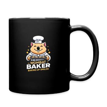 Wombat Baker - Cuire le sourire ! - Mug uni - noir - Droite
