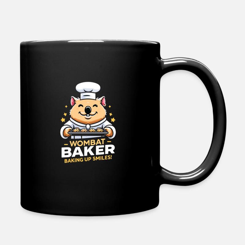 Wombat Baker - Cuire le sourire ! - Mug uni - noir