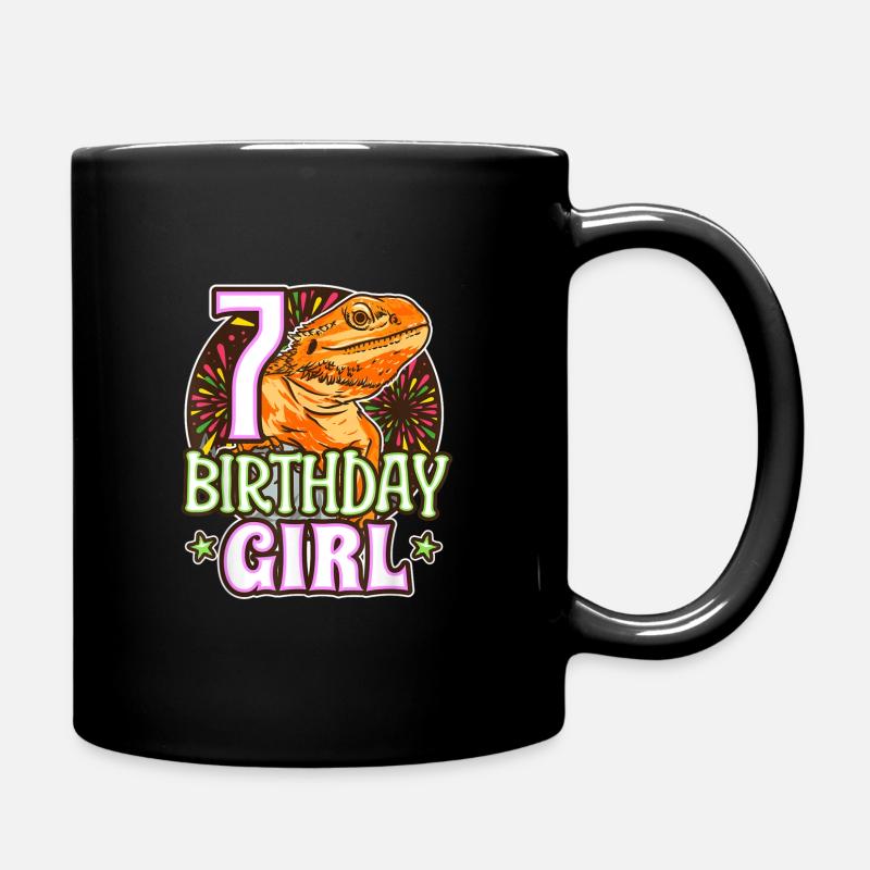 Dragon barbu 7e anniversaire - 7 ans - Mug uni - noir