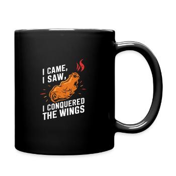 Hot Chicken Wings Spicy Wings Buffalo Wings - Tasse einfarbig - Schwarz - Rechts