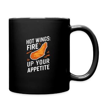 Ailes de poulet chaudes Ailes de poulet épicées Ailes de buffle - Mug uni - noir - Droite