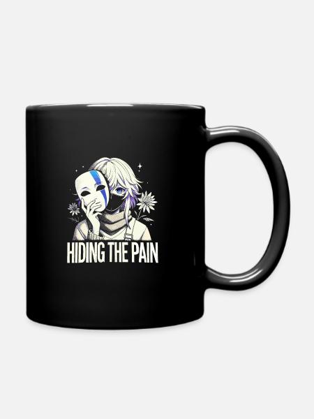 Art de l’anime et esthétique gothique pour la mode alternative - Mug uni - noir