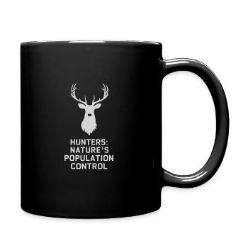 Vivez l’excitation de la chasse au cerf en forêt avec - Mug uni - noir - Droite
