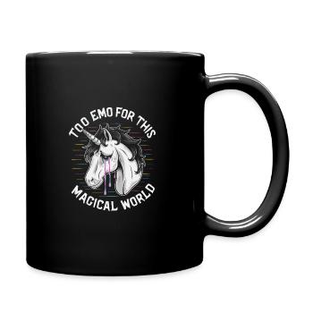 Emo Revival and Alternative Fashion for Scene Kids - Full Colour Mug - black - Right