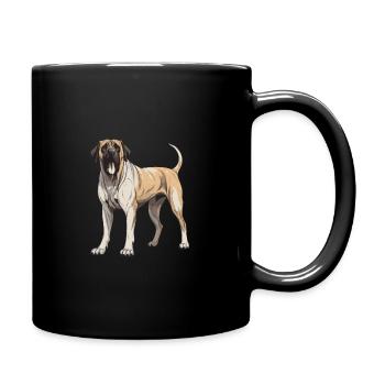 Chien Mastiff Animal - Mug uni - noir - Droite