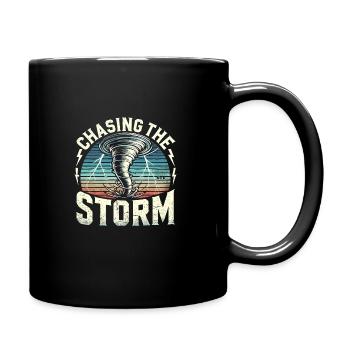 Experience the fascinating world of tornado hunting - Full Colour Mug - black - Right