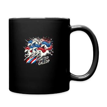 Patriotisme magique Licorne américaine États-Unis - Mug uni - noir - Droite