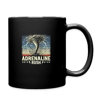Erlebe Die Faszinierende Welt Des Tornadojagens - Tasse einfarbig - Schwarz - Rechts