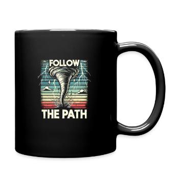 Découvrez le monde fascinant de la chasse aux tornades - Mug uni - noir - Droite