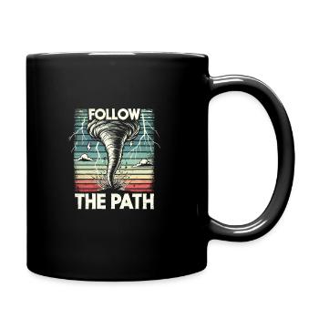 Experience the fascinating world of tornado hunting - Full Colour Mug - black - Right