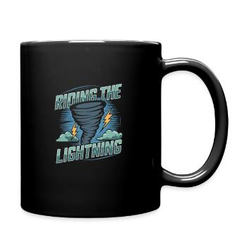 Experience the fascinating world of tornado hunting - Full Colour Mug - black - Right