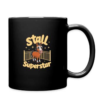 Funny horse motifs for horse lovers and - Full Colour Mug - black - Right