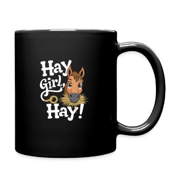 Funny horse motifs for horse lovers and - Full Colour Mug - black - Right