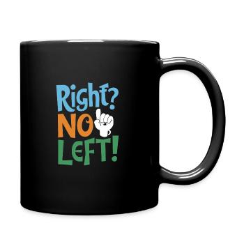 Linkshänder Lefty Left-hander Leftie Buddy - Full Colour Mug - black - Right