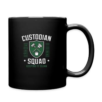 School administrators School staff Caretakers - Full Colour Mug - black - Right