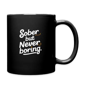 Rétablissement de la dépendance à l’alcool Sobriété AA - Mug uni - noir - Droite