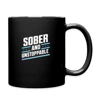 Rétablissement de la dépendance à l’alcool Sobriété AA - Mug uni - noir - Droite