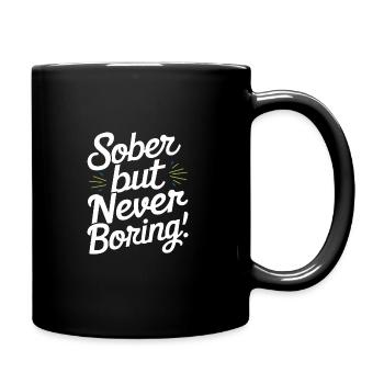 Rétablissement de la dépendance à l’alcool Sobriété AA - Mug uni - noir - Droite