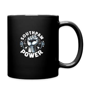 Linkshänder Lefty Left-hander Leftie Buddy - Full Colour Mug - black - Right