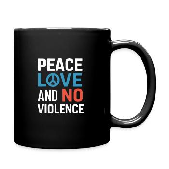 Sensibilisierung Für Häusliche Gewalt - Tasse einfarbig - Schwarz - Rechts