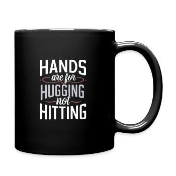 Raising awareness of domestic violence - Full Colour Mug - black - Right