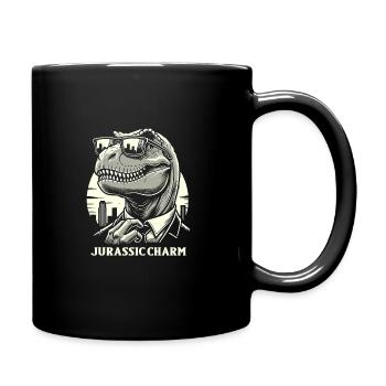 La culture des rizières avec l’art des dinosaures et le T-Rex - Mug uni - noir - Droite
