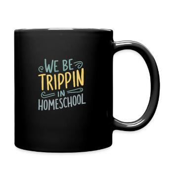 Homeschool Mom Dad Family Life Community Journey - Full Colour Mug - black - Right