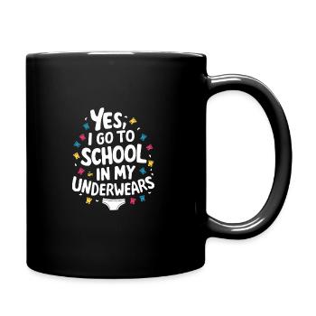Homeschool Mom Dad Family Life Community Journey - Full Colour Mug - black - Right