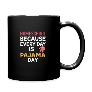 Homeschool Mom Dad Family Life Community Journey - Full Colour Mug - black - Right