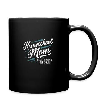 Homeschool Mom Dad Family Life Community Journey - Full Colour Mug - black - Right