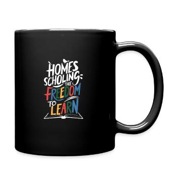 Homeschool Mom Dad Family Life Community Journey - Full Colour Mug - black - Right