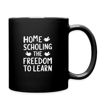 Homeschool Mom Dad Family Life Community Journey - Full Colour Mug - black - Right