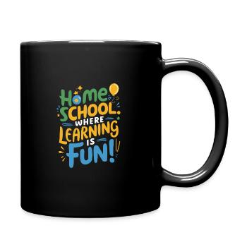 Homeschool Mom Dad Family Life Community Journey - Tasse einfarbig - Schwarz - Rechts