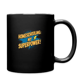 Homeschool Mom Dad Family Life Community Journey - Full Colour Mug - black - Right