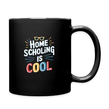 Homeschool Mom Dad Family Life Community Journey - Full Colour Mug - black - Right