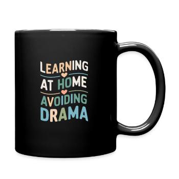 Homeschool Mom Dad Family Life Community Journey - Full Colour Mug - black - Right