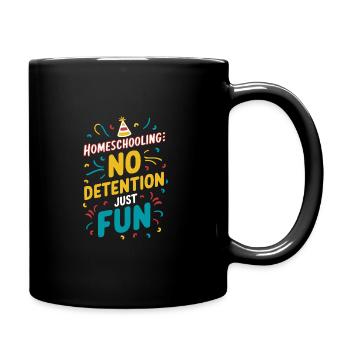 Homeschool Mom Dad Family Life Community Journey - Full Colour Mug - black - Right