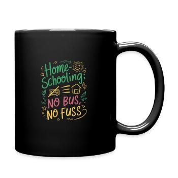 Homeschool Mom Dad Family Life Community Journey - Full Colour Mug - black - Right