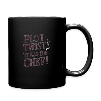 Krimi-dinner-outfit, Party, Tatort - Tasse einfarbig - Schwarz - Rechts