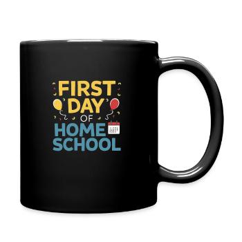 Homeschool Mom Dad Family Life Community Journey - Full Colour Mug - black - Right