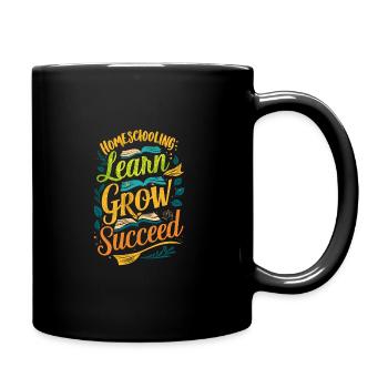 Homeschool Mom Dad Family Life Community Journey - Tasse einfarbig - Schwarz - Rechts