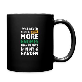 Garden Gnomes Gnome Lover Funny Gnome Gardening - Full Colour Mug - black - Right