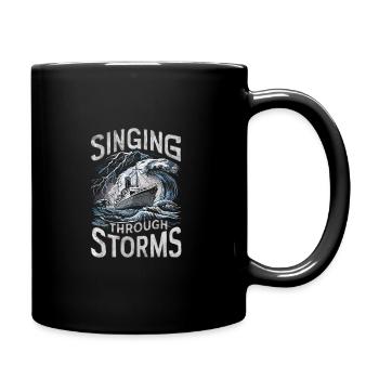 Sailors Sea Shanty Singing Ship Adventures - Tasse einfarbig - Schwarz - Rechts