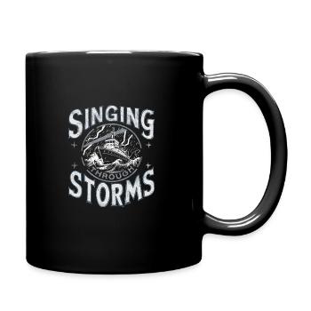Sailors Sea Shanty Singing Ship Adventures - Tasse einfarbig - Schwarz - Rechts