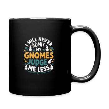 Garden Gnomes Gnome Lover Funny Gnome Gardening - Full Colour Mug - black - Right