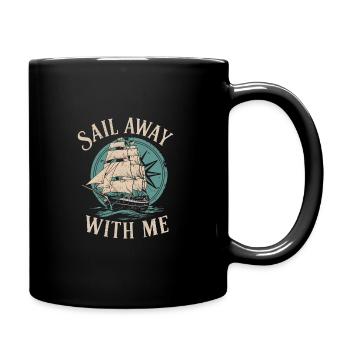 Sailors Sea Shanty Singing Ship Adventures - Tasse einfarbig - Schwarz - Rechts