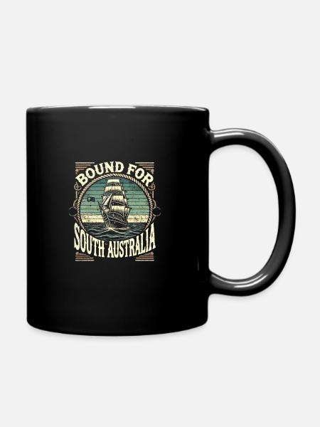 Sailors Sea Shanty Singing Ship Adventures - Full Colour Mug - black