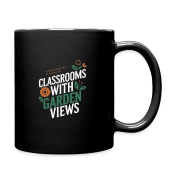 Georgia Homeschool Mom Life in Peach State - Full Colour Mug - black - Right