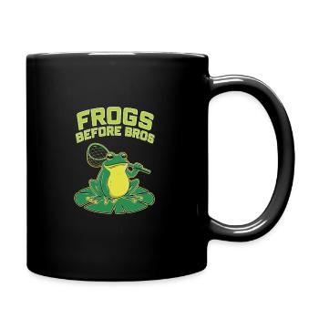 Chasseur de grenouilles amphibiens, piégeage de grenouilles - Mug uni - noir - Droite