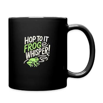 Chasseur de grenouilles amphibiens, piégeage de grenouilles - Mug uni - noir - Droite